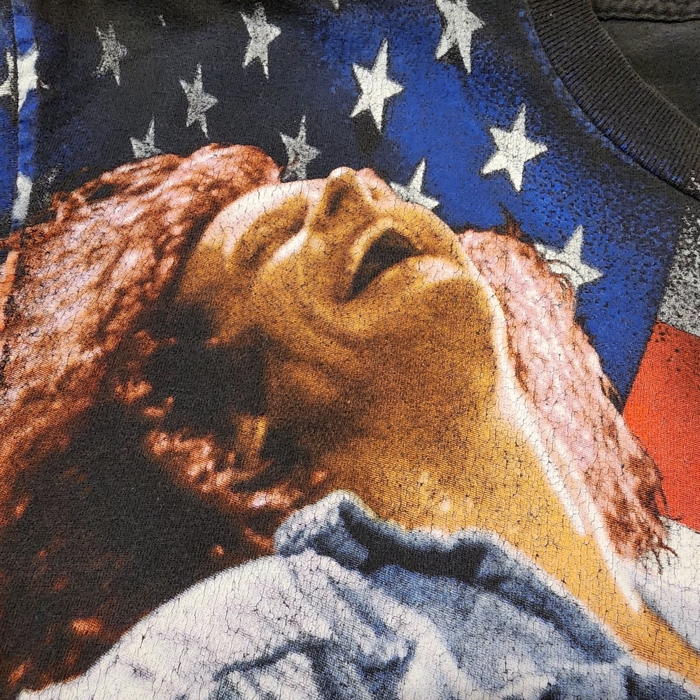 Vintage Winterland Productions Ted Nugent All Over Print | Early 90s Tee| Sz XL - Picture 8 of 14